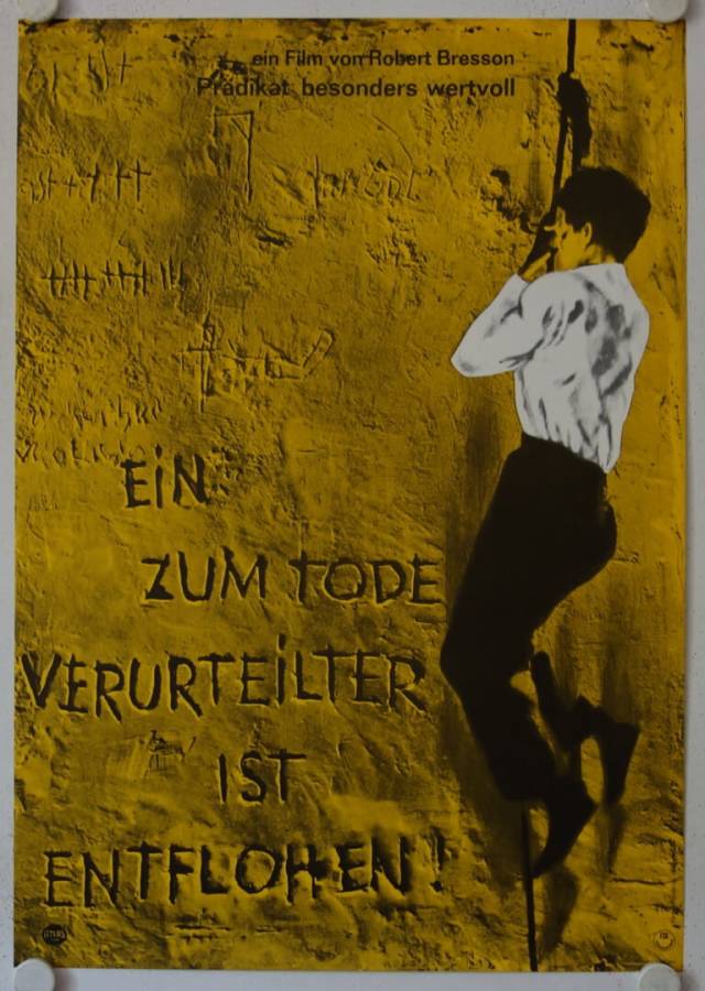 A Man escaped original release german movie poster